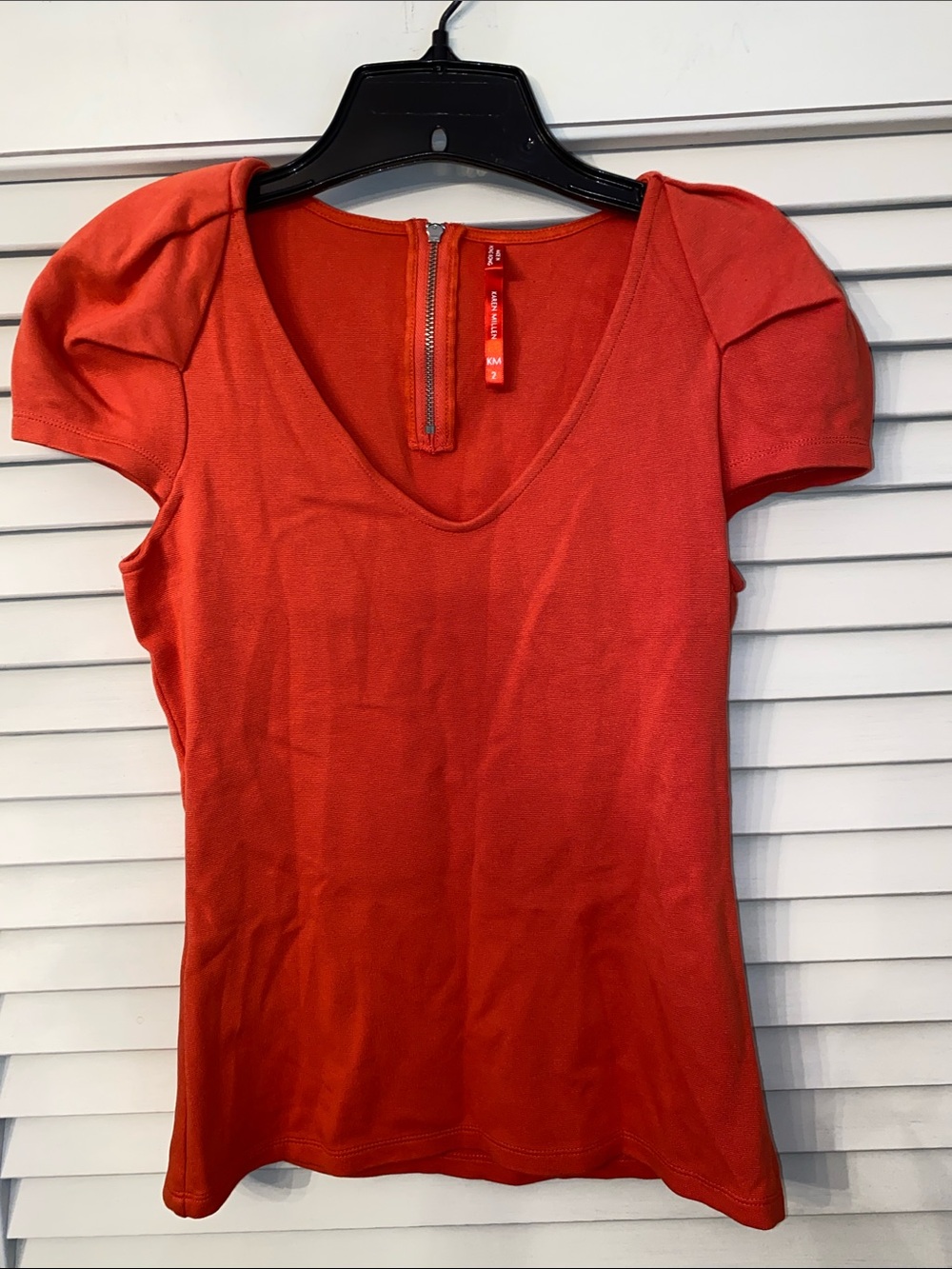 Karen Millen Orange Stetch Top XS